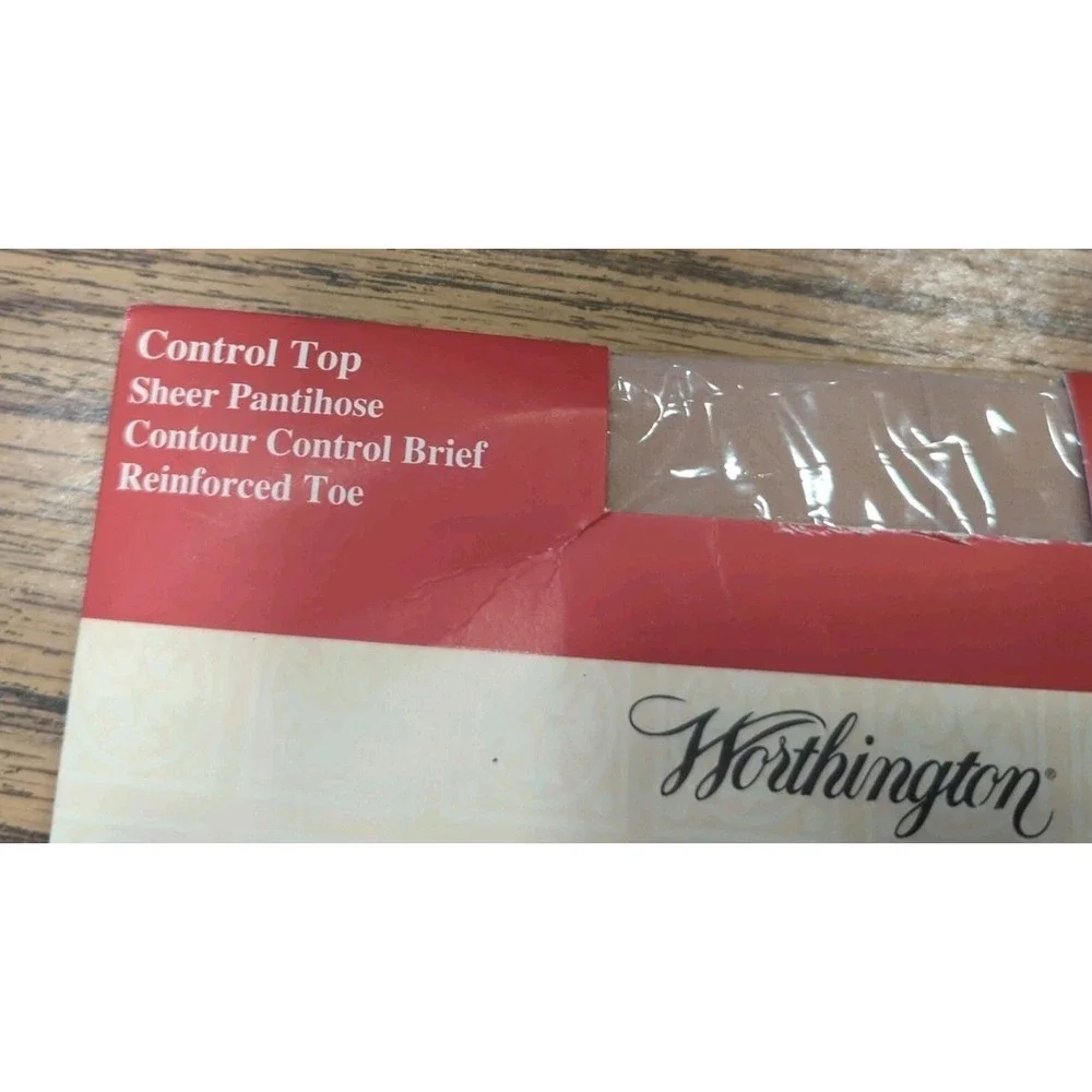 Vintage‎ New Worthington Sensible Shears Pantyhose Long Oatmeal Control Top